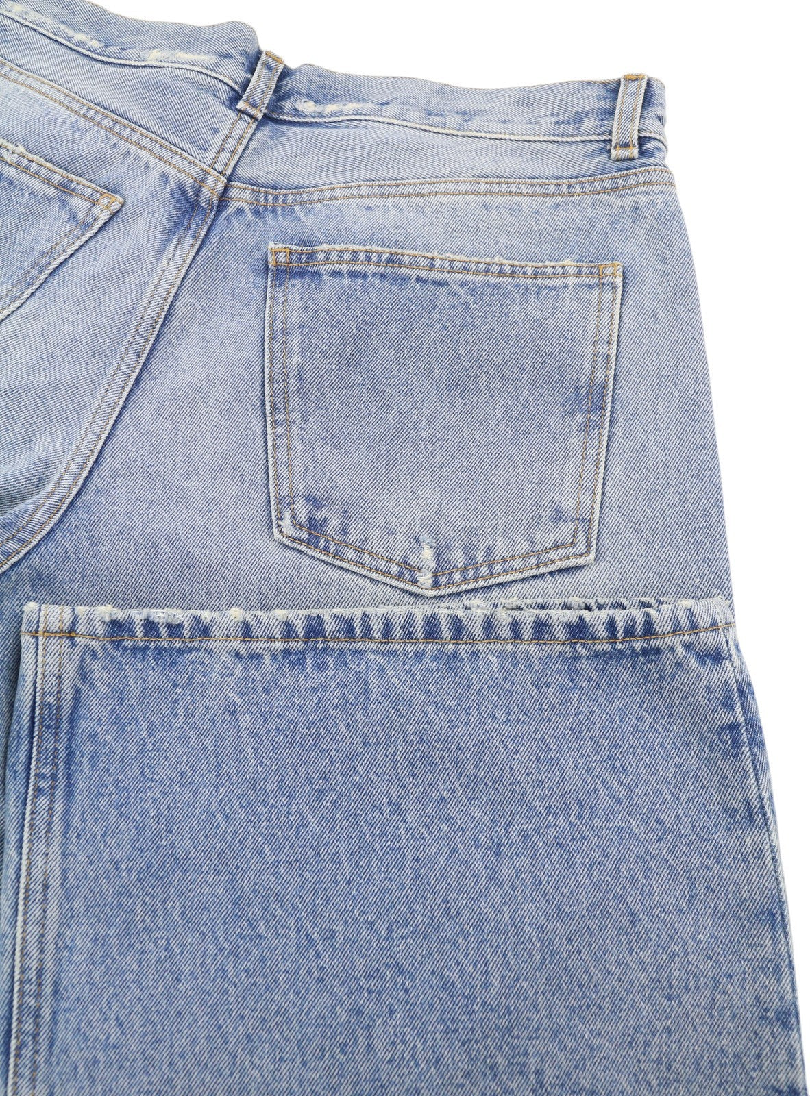 ARMARIUM Luke Women Jeans 44 Blue Distressed Relaxed Button RRP570