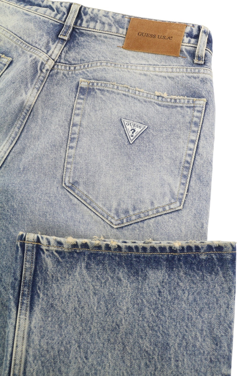 GUESS USA Gudl Men Jeans W32/L32 Blue Bootcut Button Fly RRP380