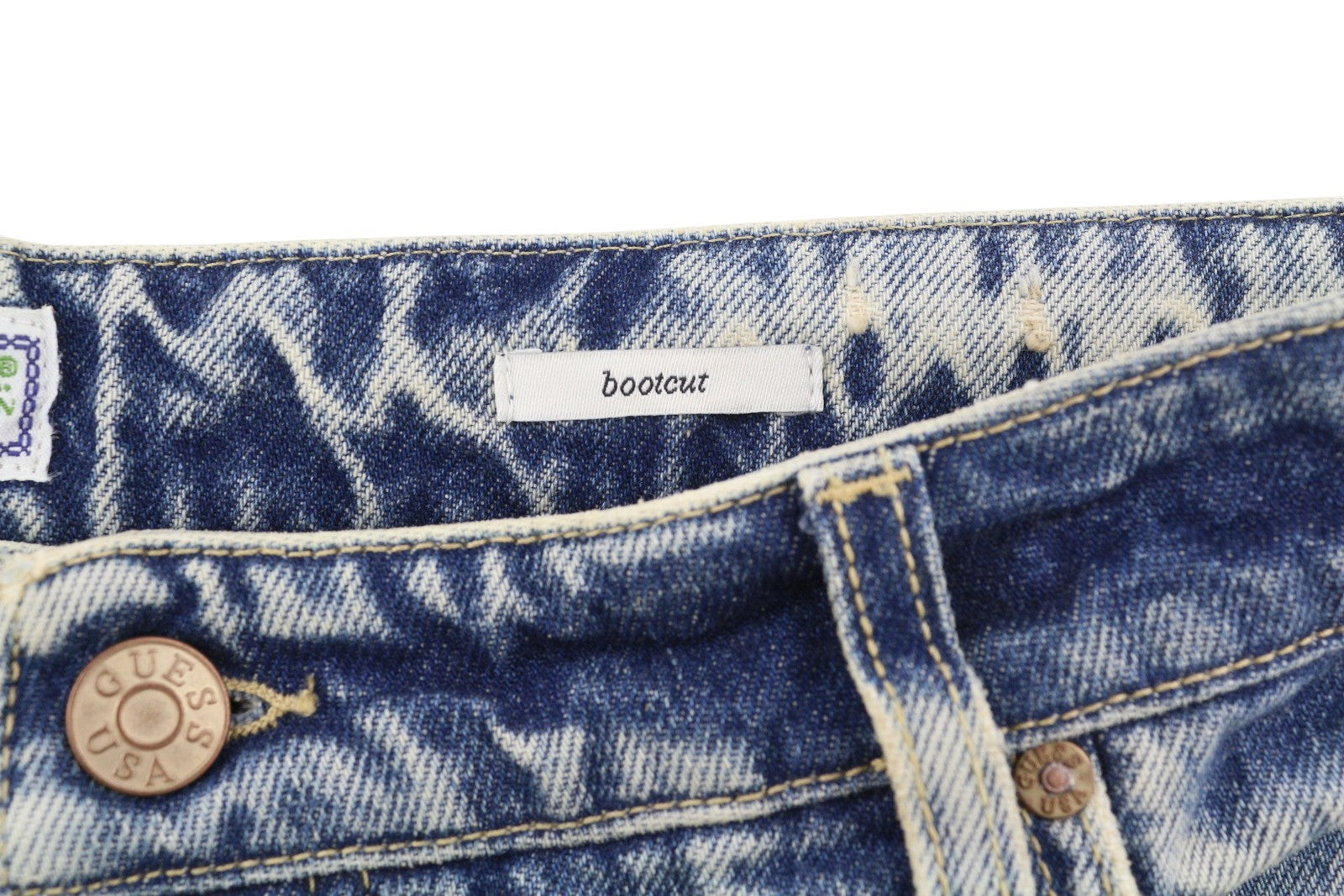 GUESS USA Gudl Men Jeans W32/L32 Blue Bootcut Button Fly RRP380