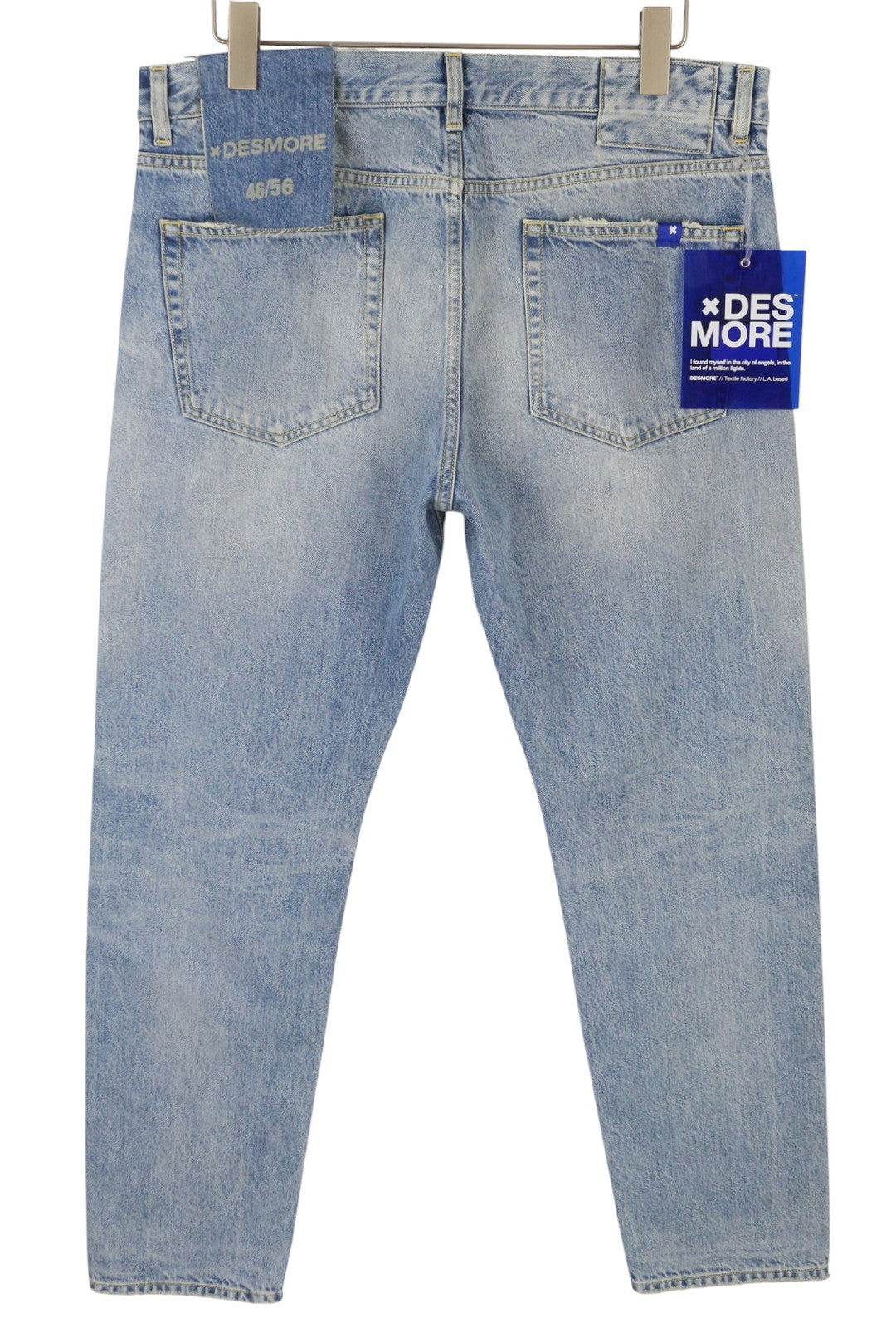 DESMORE 5 Tasche Alex Light Blue Men Jeans W36 Slim Button Fly