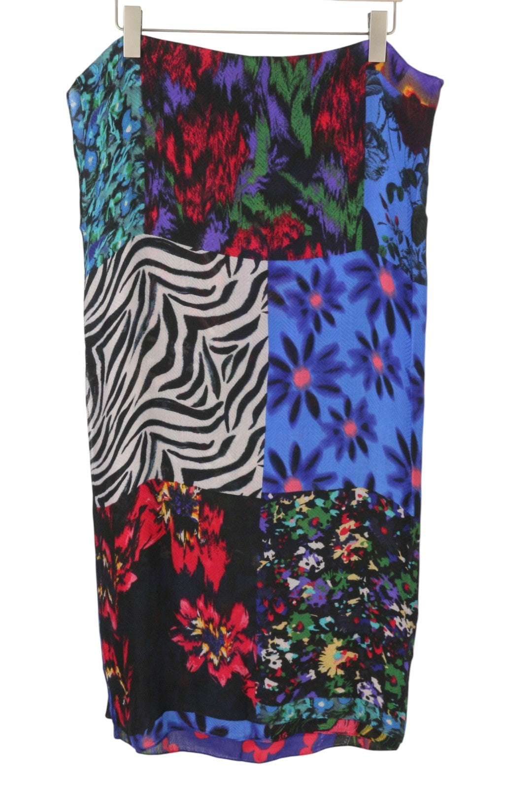 DESIGUAL Fou Patch Rextangle Women Scarf OS Multicolored Patchwork Print