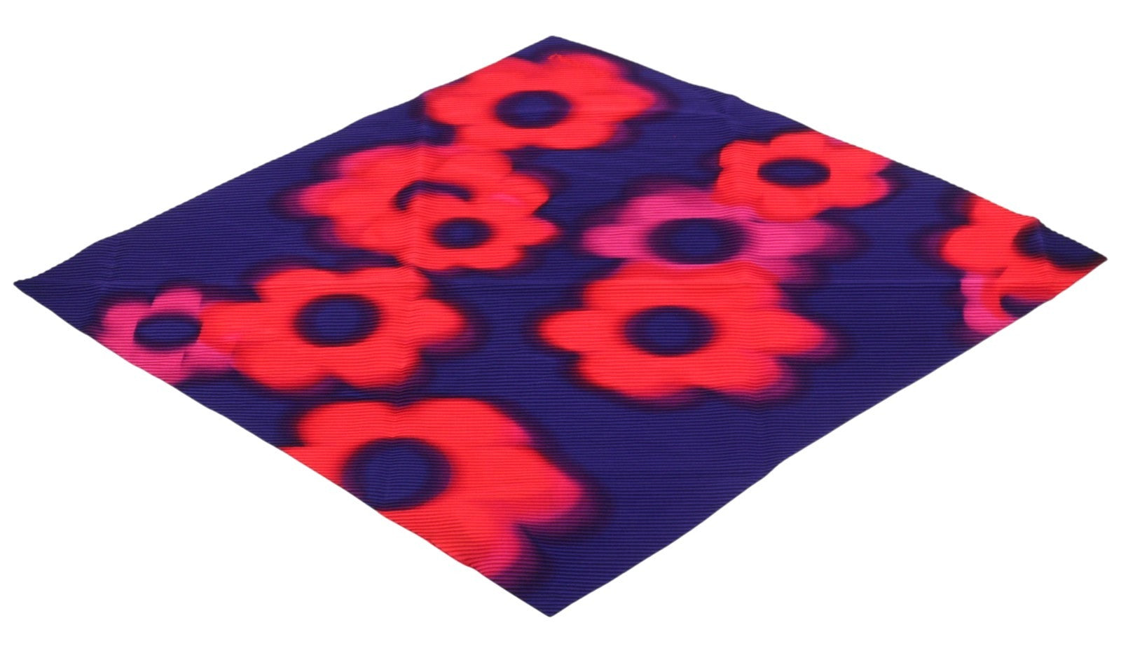 DESIGUAL Fou Margaritas Square Women Scarf OS Pleated Textured Floral Print