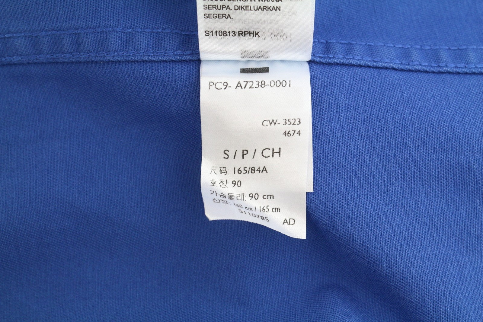 LEVI'S Men Jacket S Blue Patch Pockets Notch Unlined Lightweight Workwear
