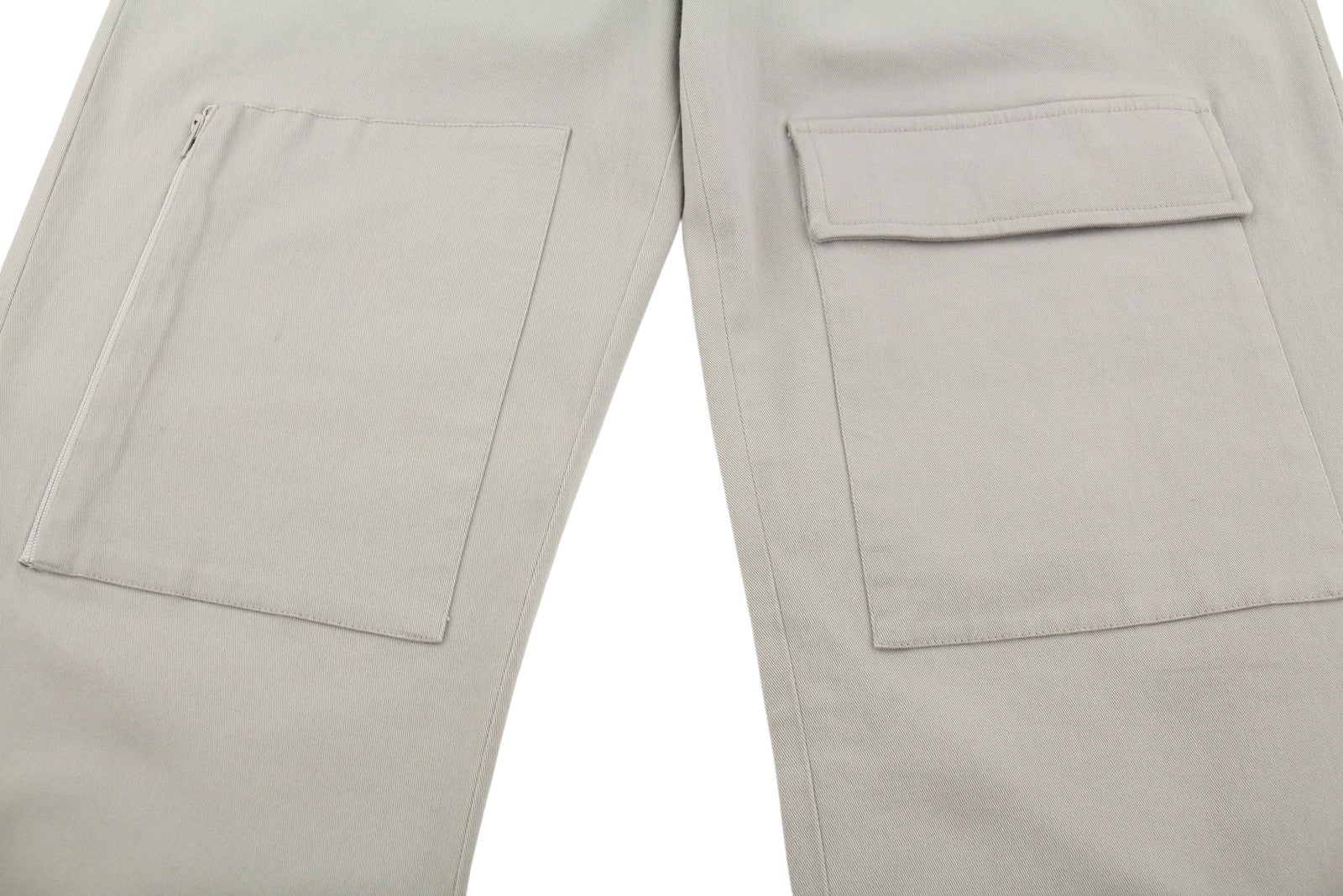 RICHMOND Denim Women Trousers EU44 Light Grey Cargo Pockets Button Fly