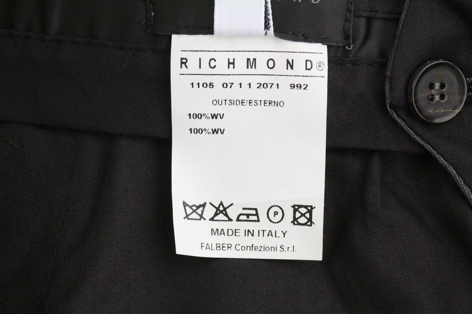 JOHN RICHMOND Women Trousers EU44 Grey Wool Side Lines Flared Leg Casual