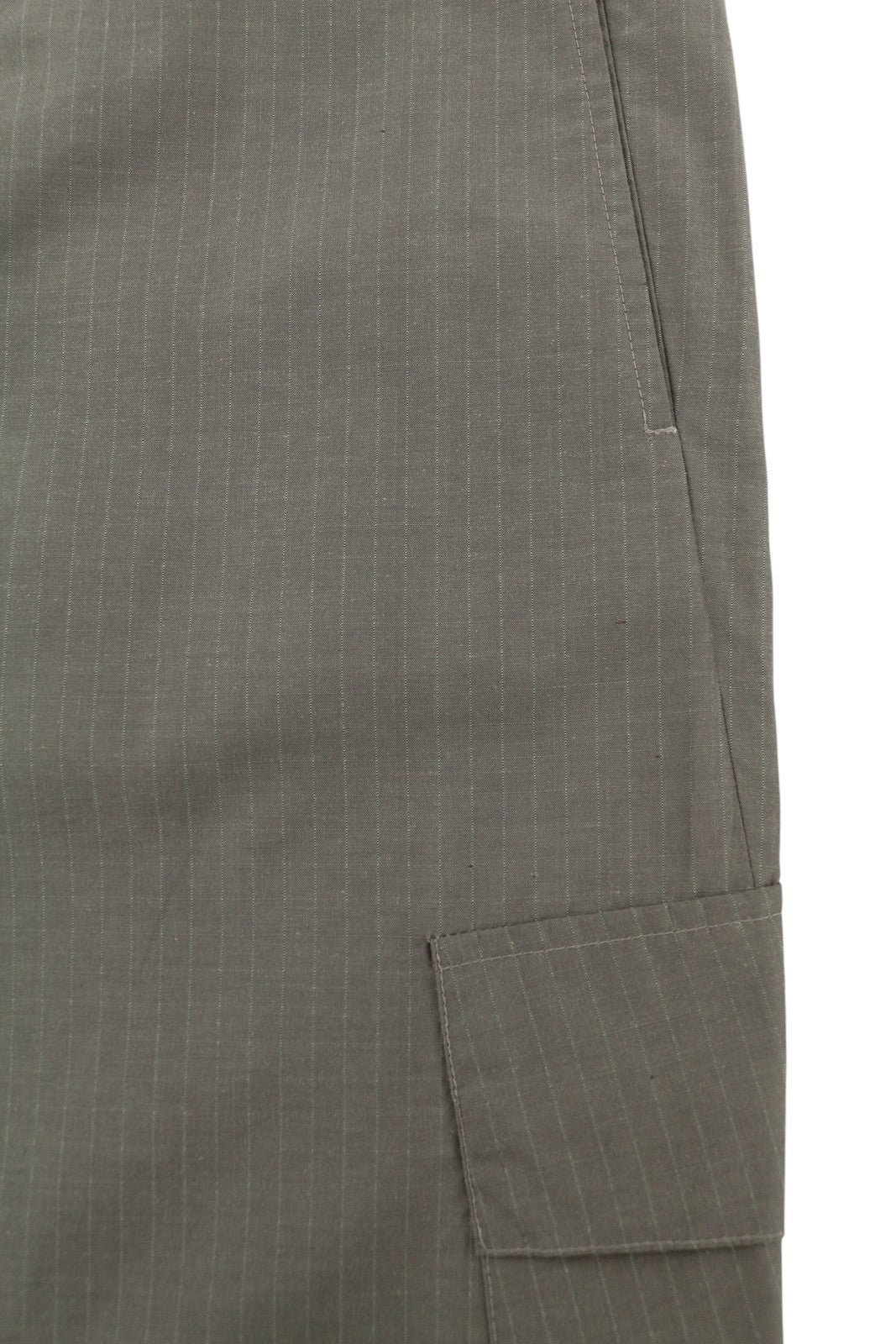 RICHMOND Denim Women Trousers EU44 Grey Pinstriped Cargo Pockets Zip Fly