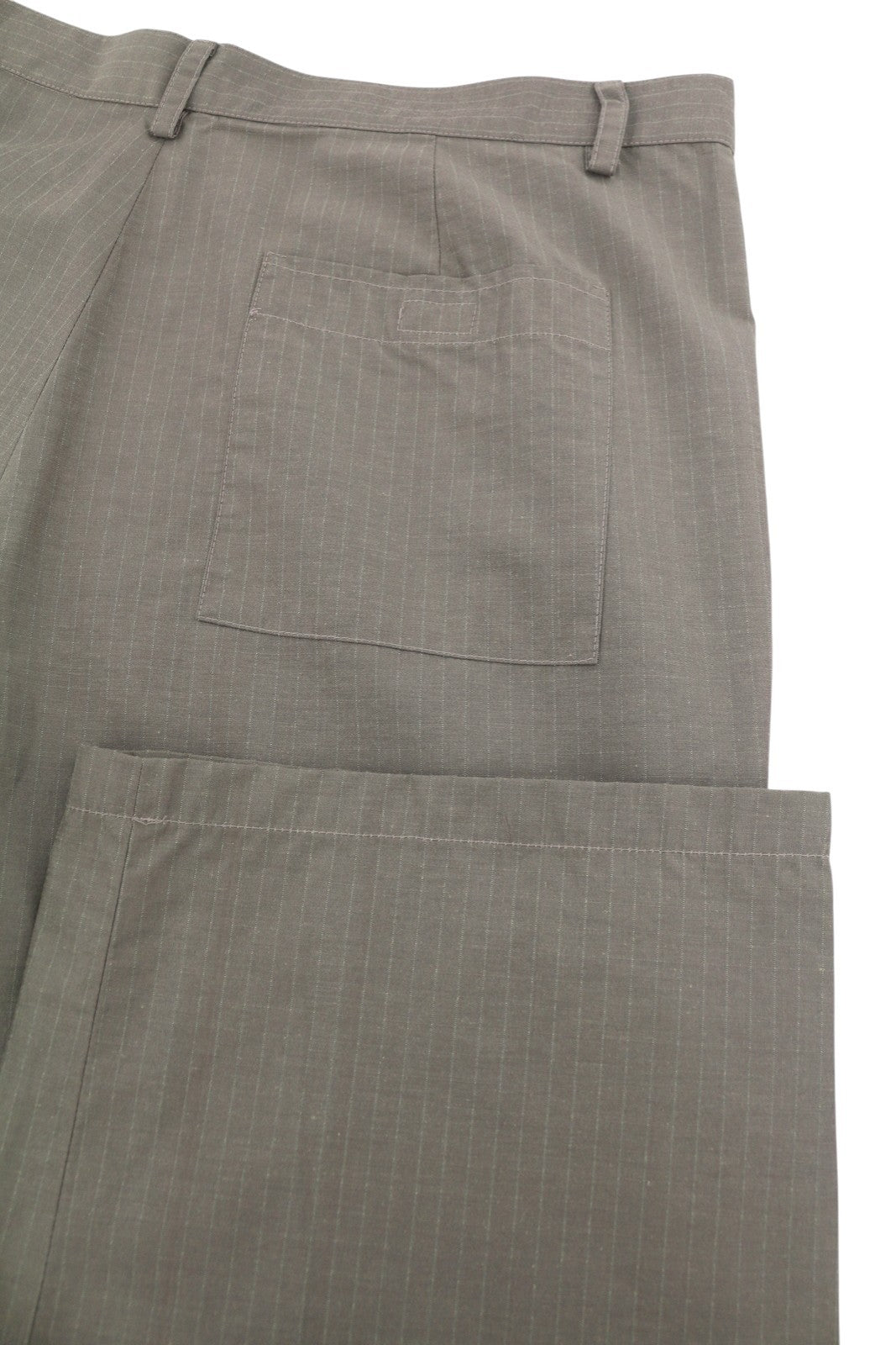 RICHMOND Denim Women Trousers EU44 Grey Pinstriped Cargo Pockets Zip Fly