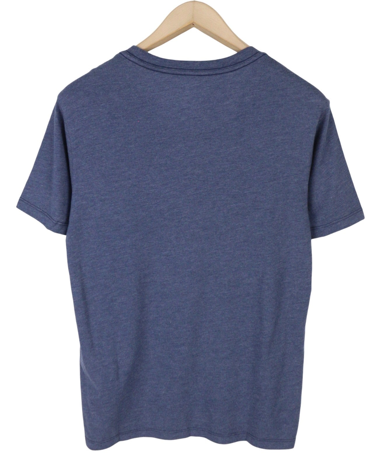 LEVI'S Standard Men T-Shirt S Blue Melange Stretch Crew Neck Short Sleeve
