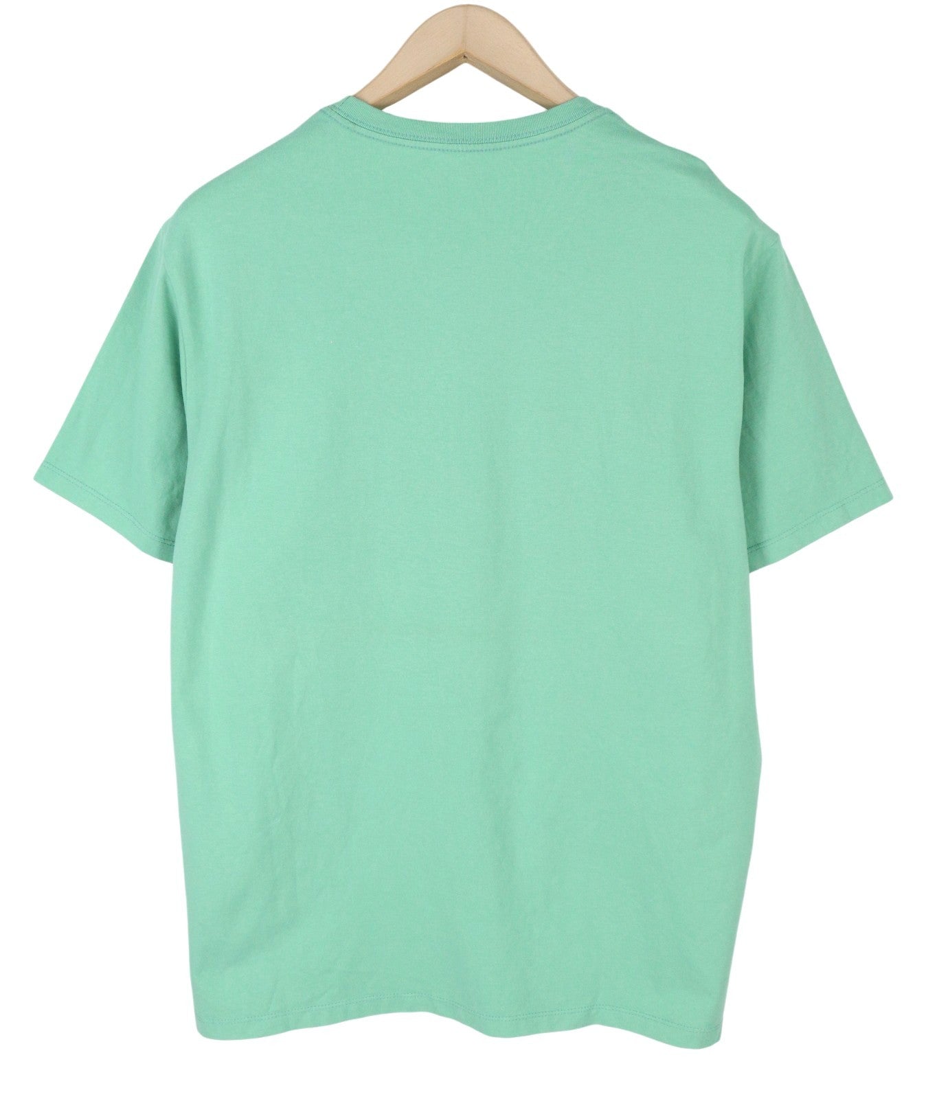 LEVI'S Standard Men T-Shirt L Green Cotton Crew Neck Short Sleeve