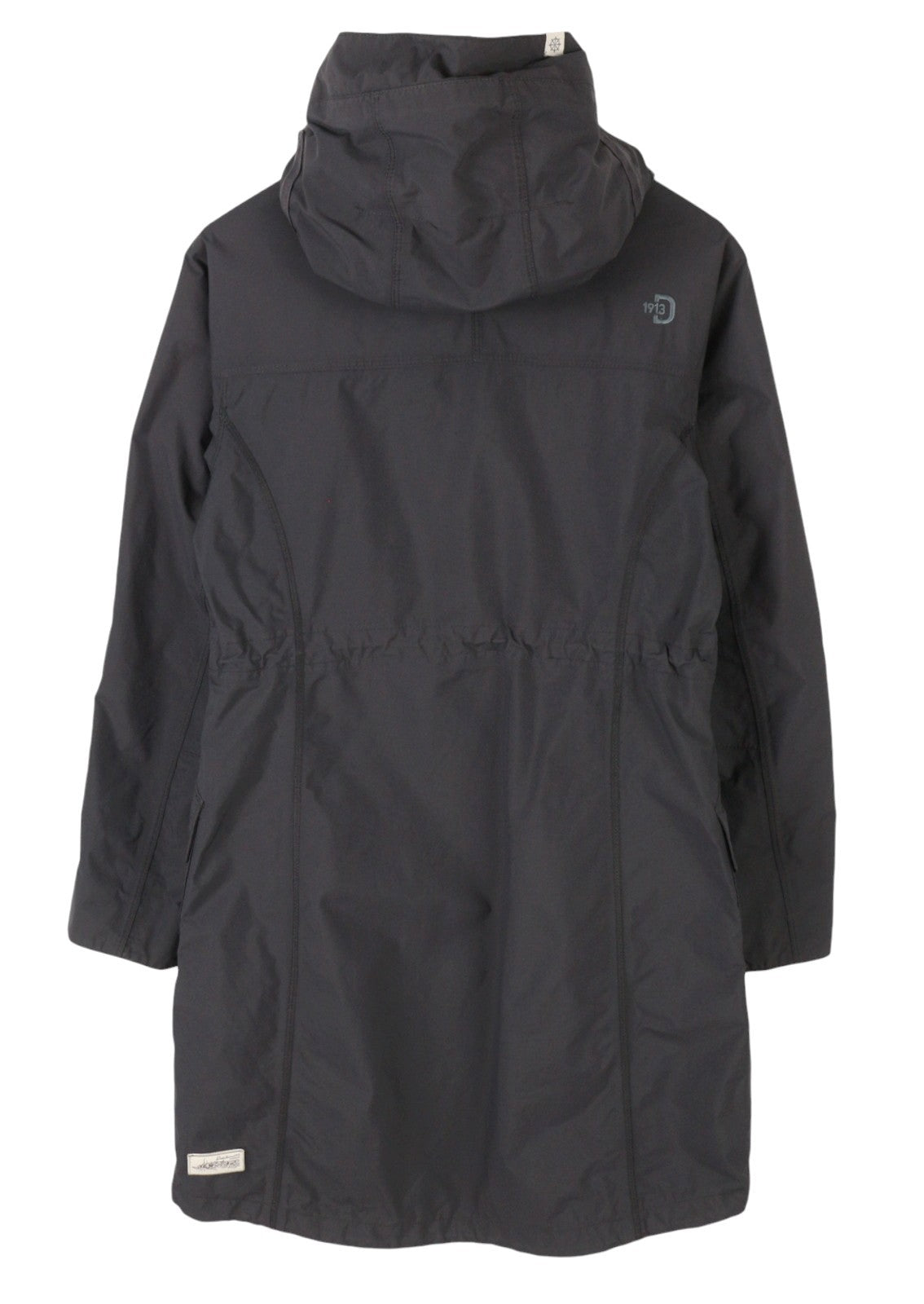 DIDRIKSONS Thelma Coat Women Jacket EU36 S Grey Hooded Mid-Length Lightweight