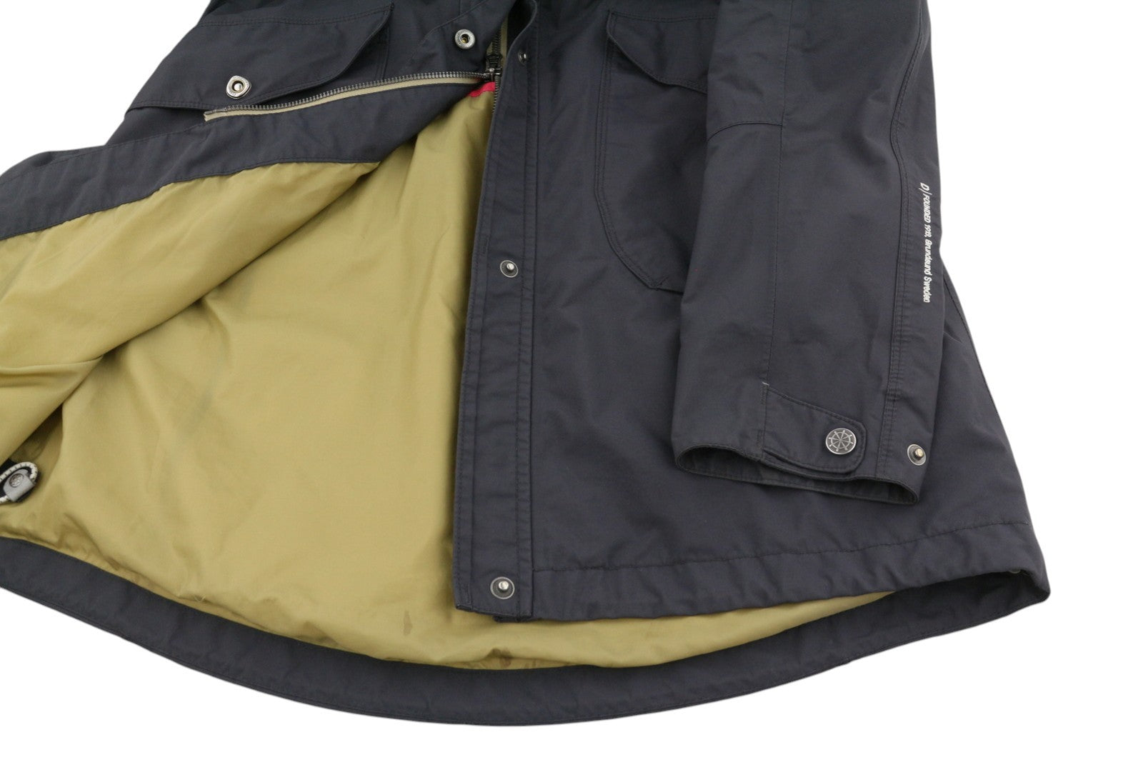 DIDRIKSONS Thelma Coat Women Jacket EU36 S Grey Hooded Mid-Length Lightweight