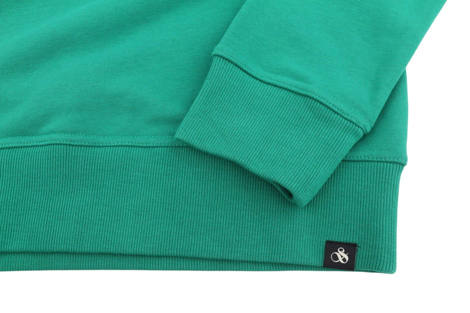 SCOTCH & SODA Men Sweatshirt M Green Crew Neck Cotton Blend Long Sleeve Pull On