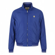 SCOTCH & SODA Men Jacket L Blue High Neck Full Zip Lightweight