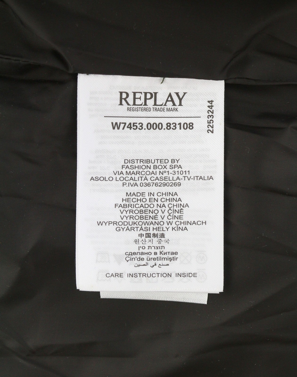 REPLAY W7453 Women Jacket M Dark Brown Padded Quilted Hooded Mid-Length