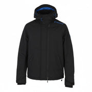 SUPERDRY Windcheater Men Jacket M Black Triple Zip Hooded Lightweight