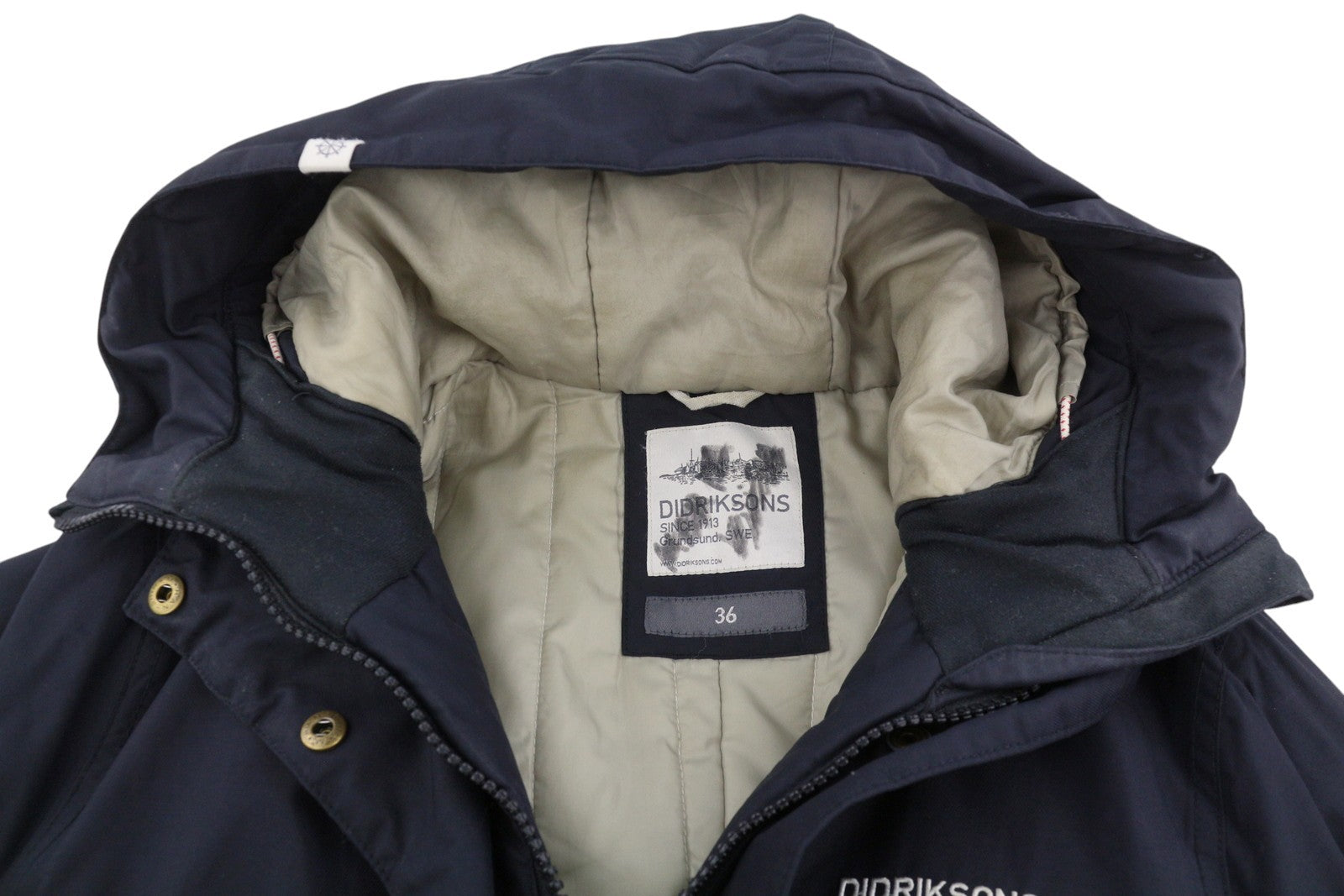 DIDRIKSONS Tilde Parka Women Jacket EU36 S Black Storm System Waterproofness