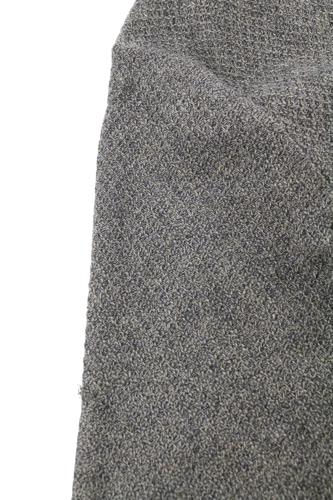 BLUE FIELDS Men Jumper L Grey Melange Tight Knit High Neck Full Zip