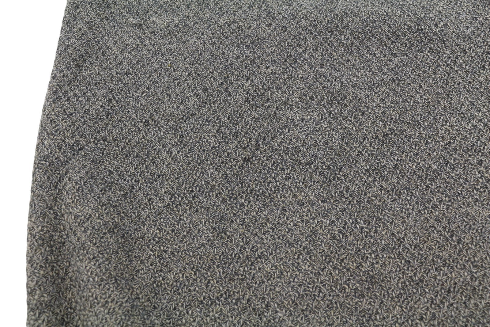 BLUE FIELDS Men Jumper L Grey Melange Tight Knit High Neck Full Zip