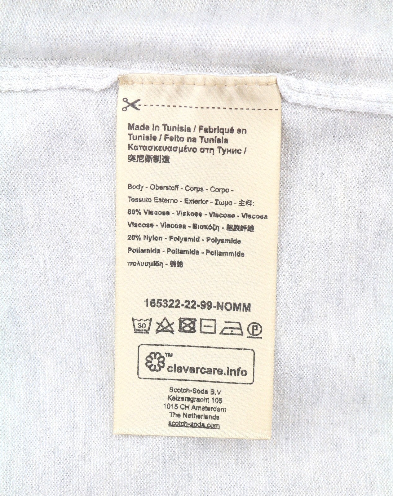 SCOTCH & SODA Men Jumper M Light Grey Melange Kit Crew Neck Pull On