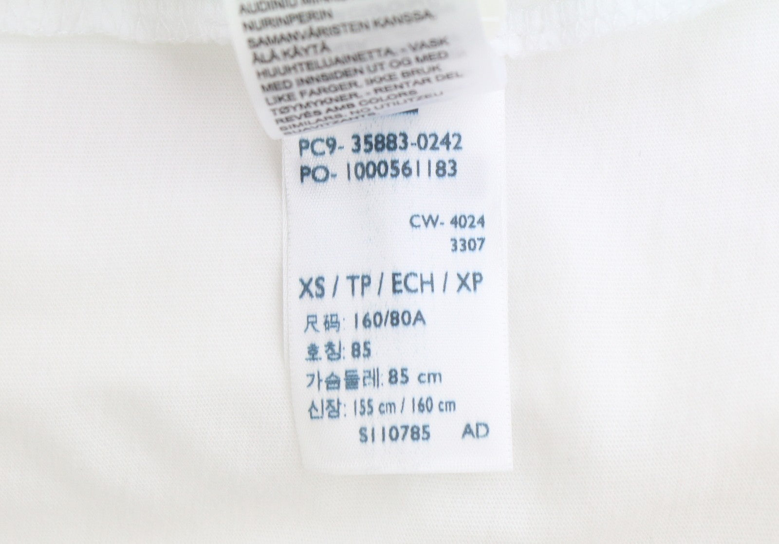 LEVI'S Standard Fit Men Polo XS White Cotton Logo Short Sleeve