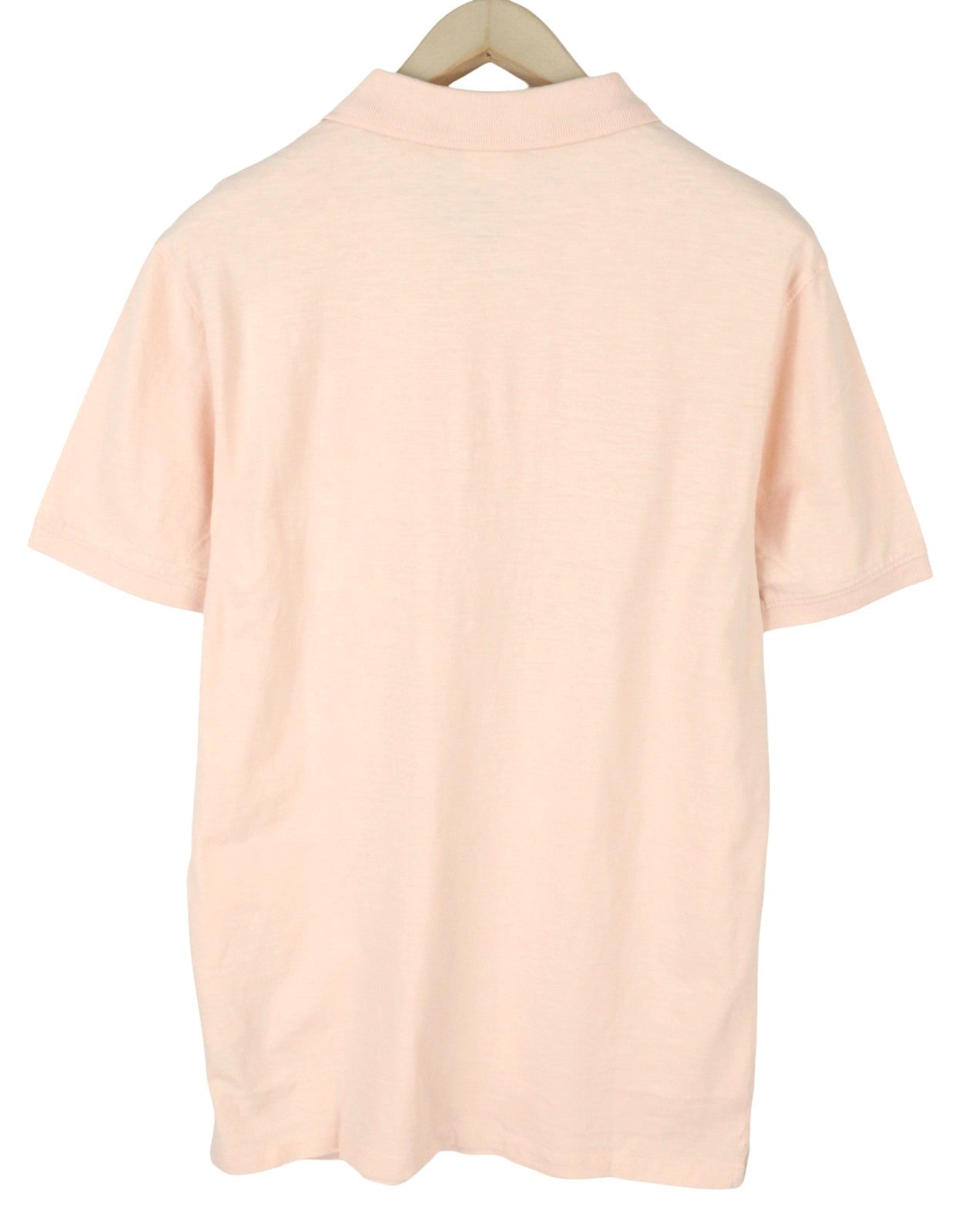 LEVI'S Slim Fit Men Polo L Light Pink Cotton Casual Short Sleeve