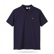 LEVI'S Standard Fit Men Polo XL Purple Cotton Logo Short Sleeve