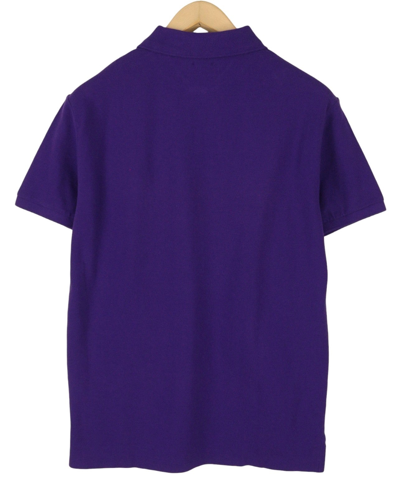 RALPH LAUREN Custom Slim Fit Men Polo M Purple Cotton Logo Short Sleeve
