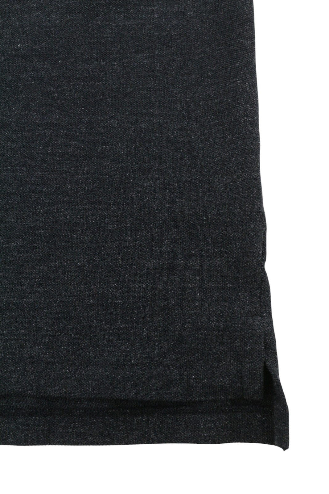 RALPH LAUREN Custom Slim Fit Men Polo M Black Melange Cotton Short Sleeve