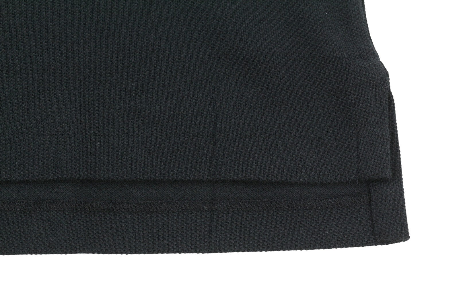 RALPH LAUREN Custom Slim Fit Men Polo S Black Cotton Logo Short Sleeve