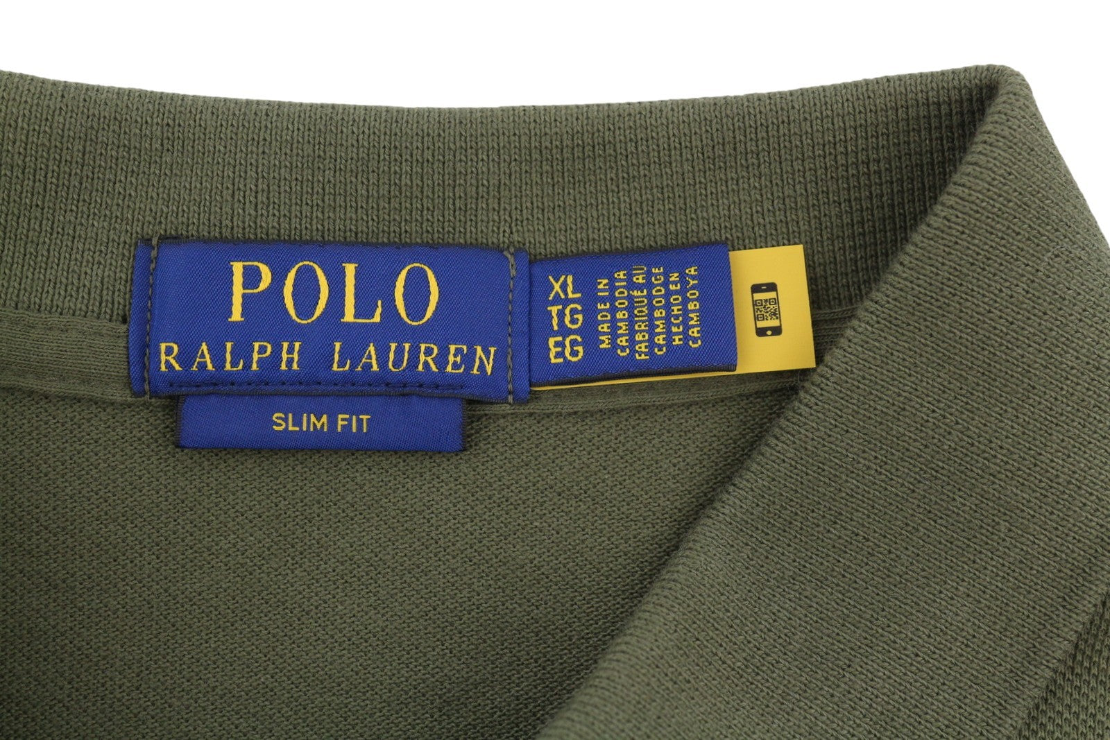 RALPH LAUREN Slim Fit Men Polos XL Dark Green Pony Logo Short Sleeve
