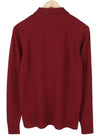 GANT Original Pique LS Rugger Men T-Shirt M Red Polo Logo Long Sleeve Top