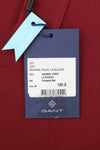 GANT Original Pique LS Rugger Men T-Shirt M Red Polo Logo Long Sleeve Top