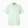 Button-Up Gmt Dyed Linen Slim BD SS