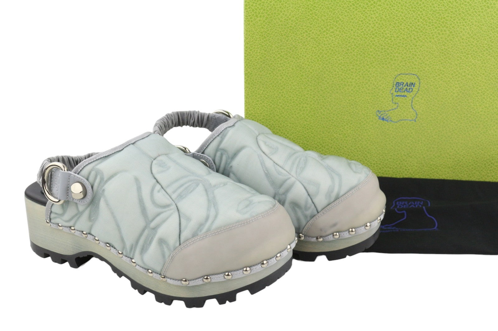 BRAIN DEAD Energy Absorber Debossed Zoccolo Women Shoes EU41 Vibram Mule