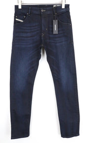 DIESEL Krayver R46D8 Men Jeans W28/L32 Slim Carrot Fit Wash Cotton Stretch Blue