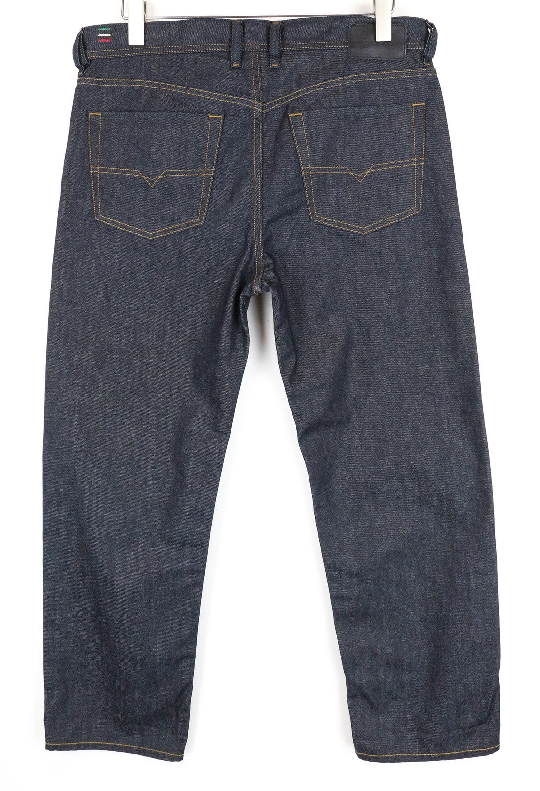 DIESEL Dagh 0088Z Men Jeans W32/L32 Straight Fit 5-Pocket Blue Pure Cotton