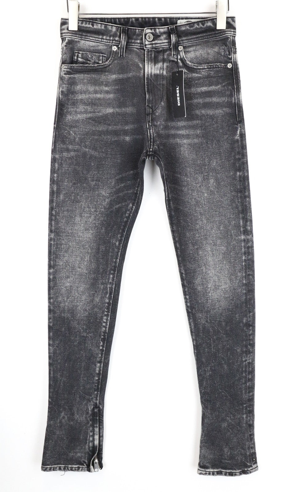 DIESEL Deepzip 084WQ Men Jeans W27/L32 Slim Carrot Fit Grey Cotton Stretch