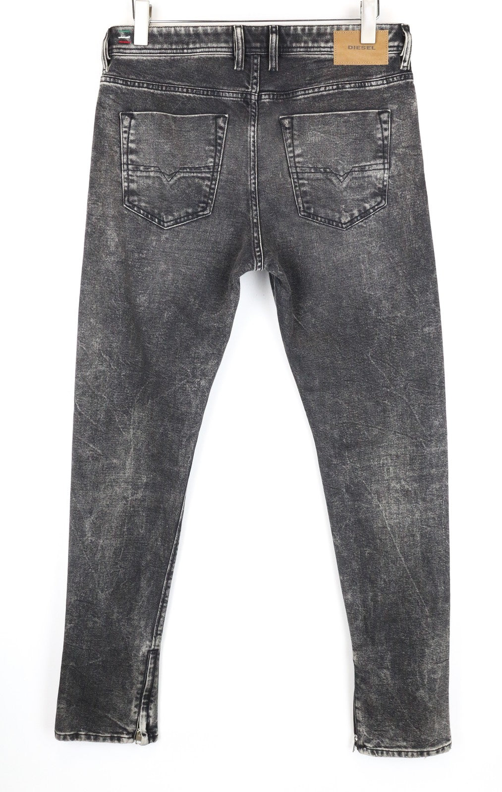 DIESEL Deepzip 084WQ Men Jeans W32/L32 Slim Carrot Grey Cotton Stretch