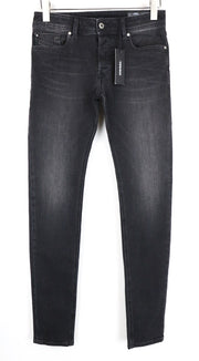 DIESEL Troxer R6T80 Men Jeans W29/L32 Slim Skinny Black Cotton Stretch 5-Pocket