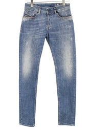 DIESEL Sleenker 069FI Men Jeans W29/L32 Slim Skinny Cotton Stretch Blue Wash