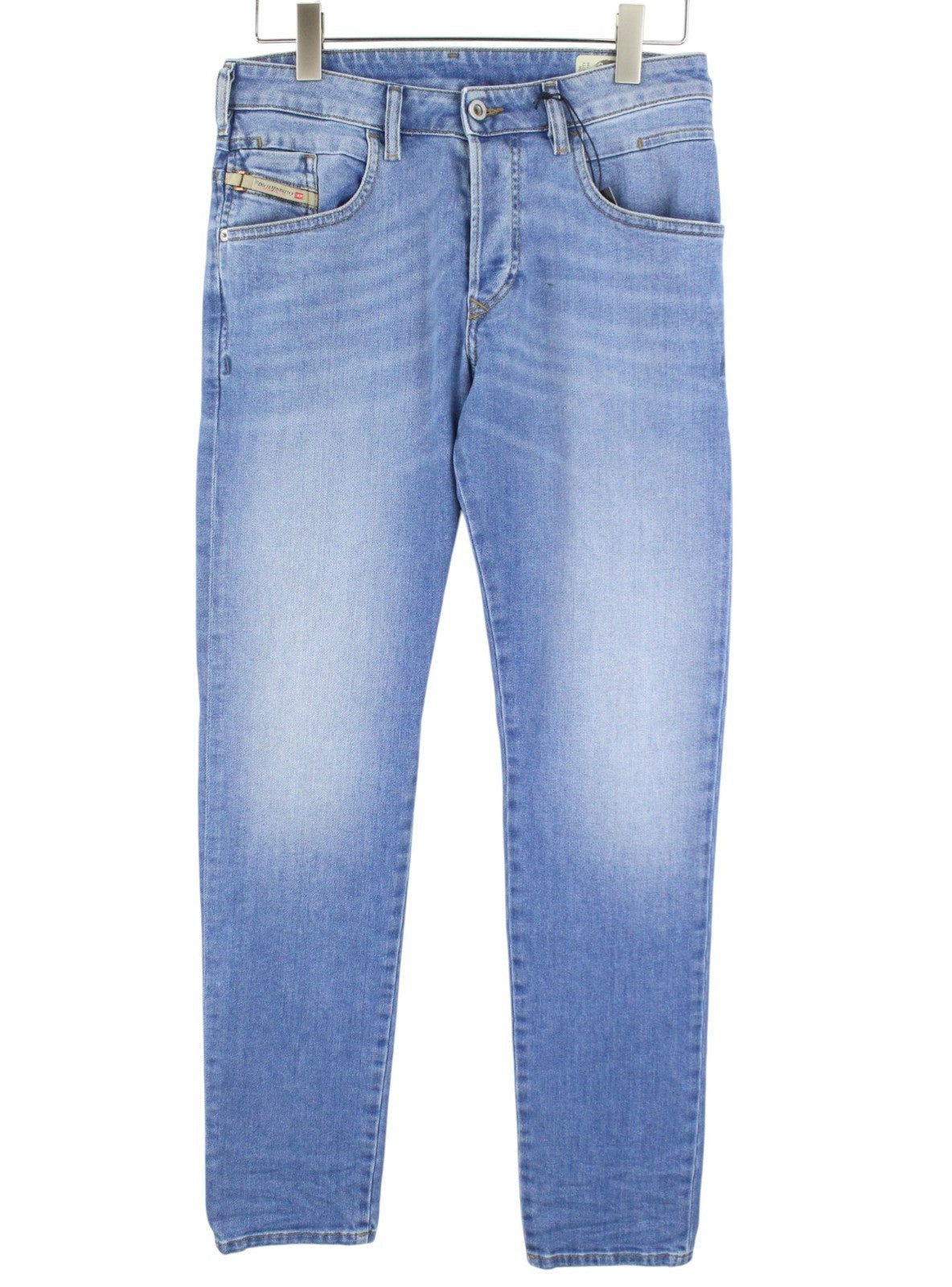 DIESEL D-Bazer 087AQ Men Jeans W28/L32 Tapered Fit Cotton Stretch Light Blue