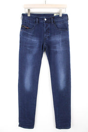 DIESEL D-Bazer 083AT Men Jeans W29/L34 Taper Denim Wash Cotton Stretch Blue