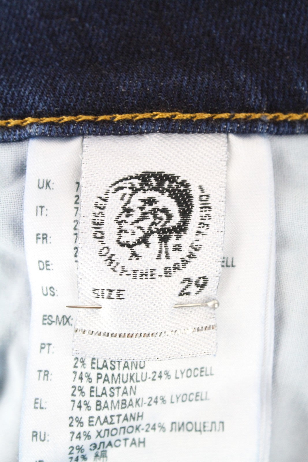 DIESEL D-Bazer 083AT Men Jeans W29/L34 Taper Denim Wash Cotton Stretch Blue