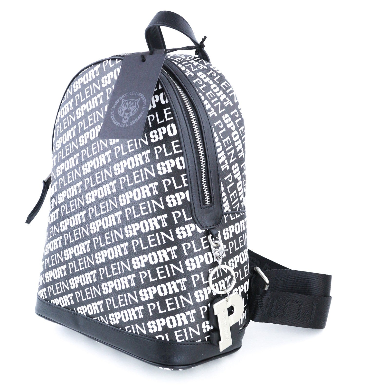 PLEIN SPORT Women Bag OS Red Hill Metal Charm Double Handle Backpack