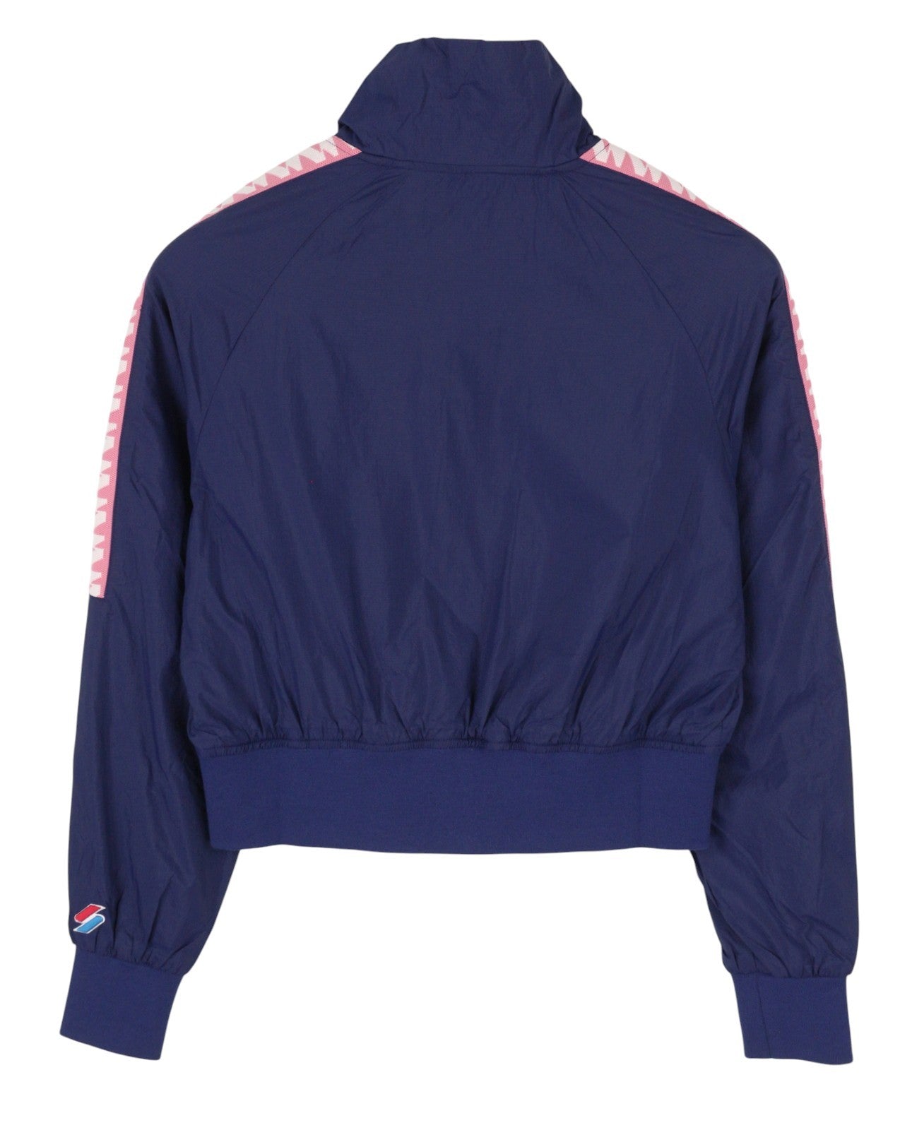 SUPERDRY Non Hooded Track Wind Runner Women Jacket M Blue Light High Neck