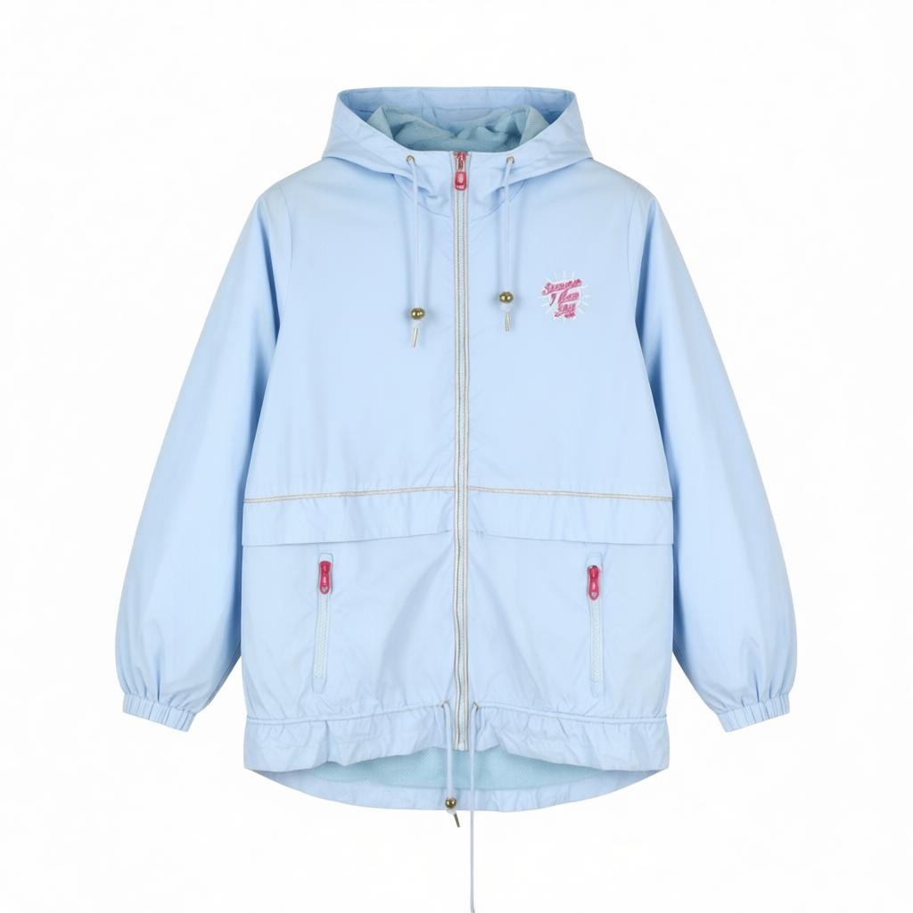 Blaue Polyamidjacke