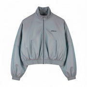ADIDAS Adicolor Iridescent Track Women Jacket S Prime Green Cropped Shine