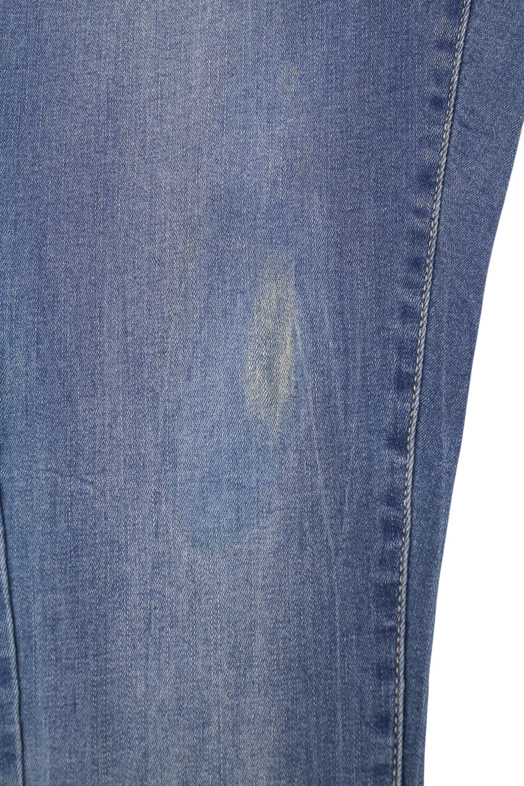 VERO MODA Tanya Women Jeans EU36 Blue Whiskers Faded Button Fly Skinny Fit