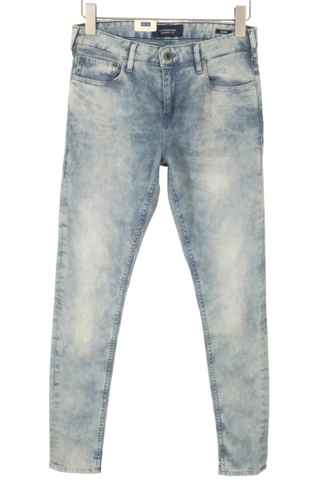SCOTCH & SODA Skim Men Jeans W29/L34 Blue Faded Skinny Fit Zip Fly