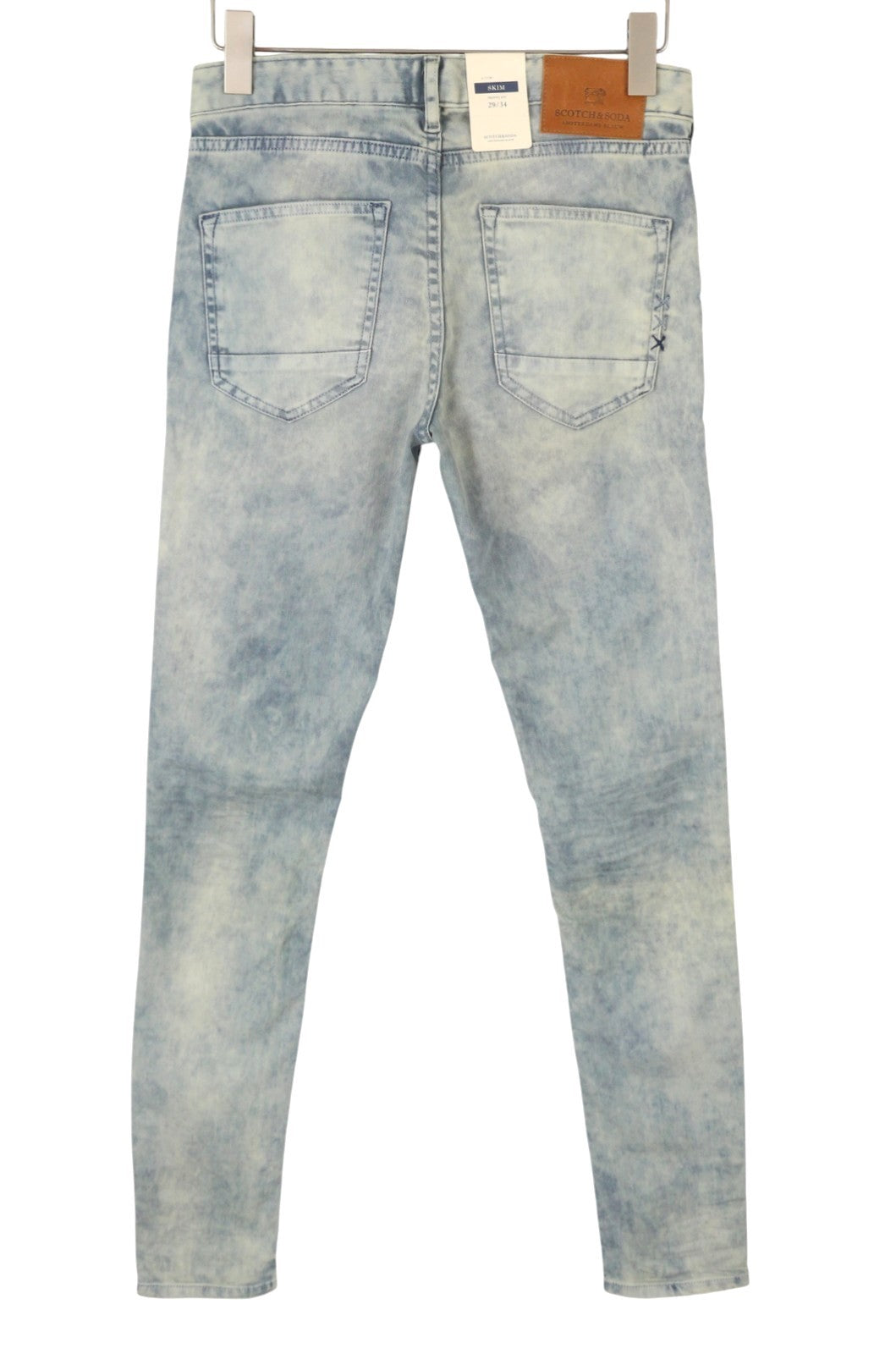 SCOTCH & SODA Skim Men Jeans W29/L34 Blue Faded Skinny Fit Zip Fly